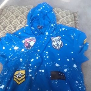 Lavish society brand hoodie with patches